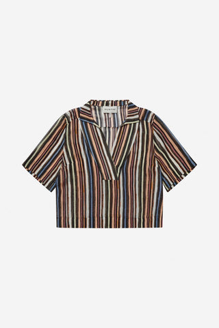 Munthe - RACKLEY TOP STRIPE BLACK