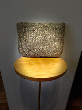 Fani Xenophontos Toulouse laser cut suede clutch bag