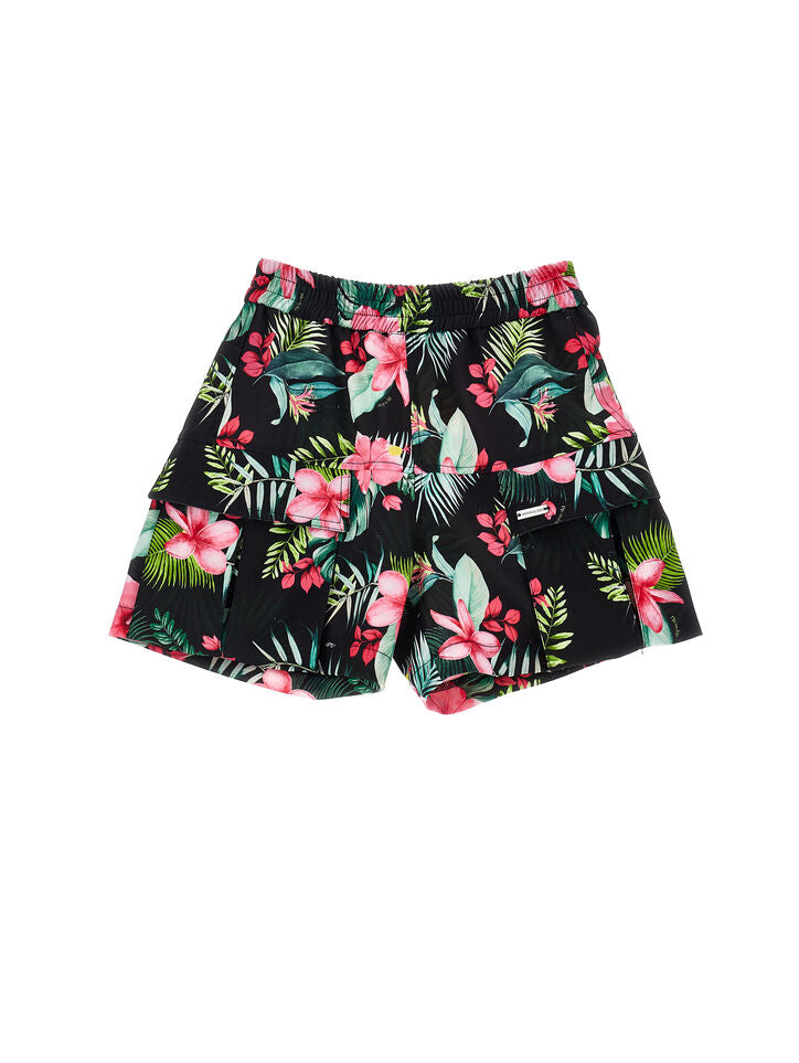 MONNALISA- Jungle print cady shorts