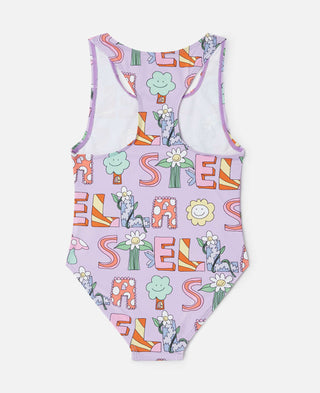 Stella McCartney Kids - Lettering Print Swimsuit