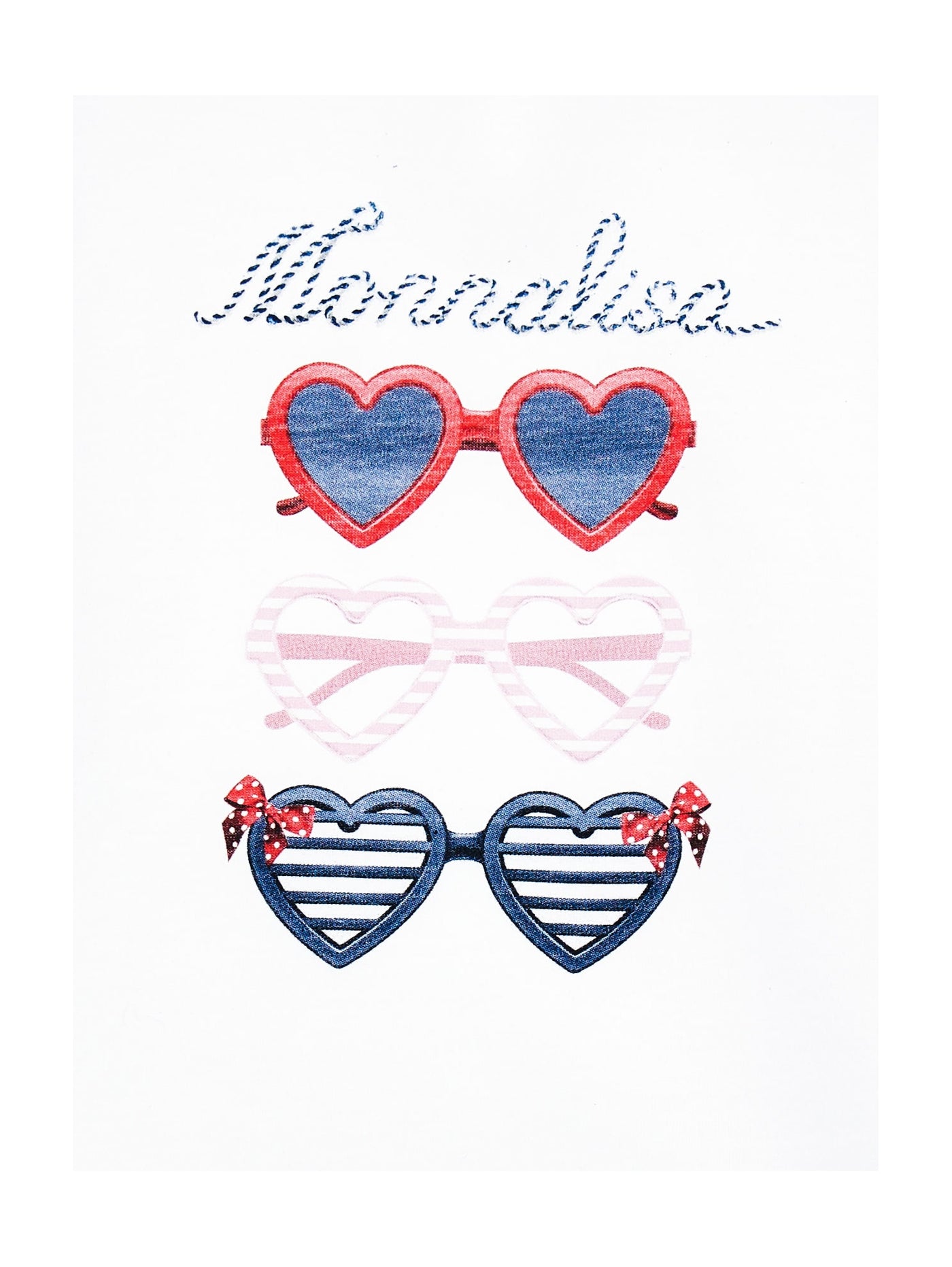 Monnalisa - Glasses print T-shirt