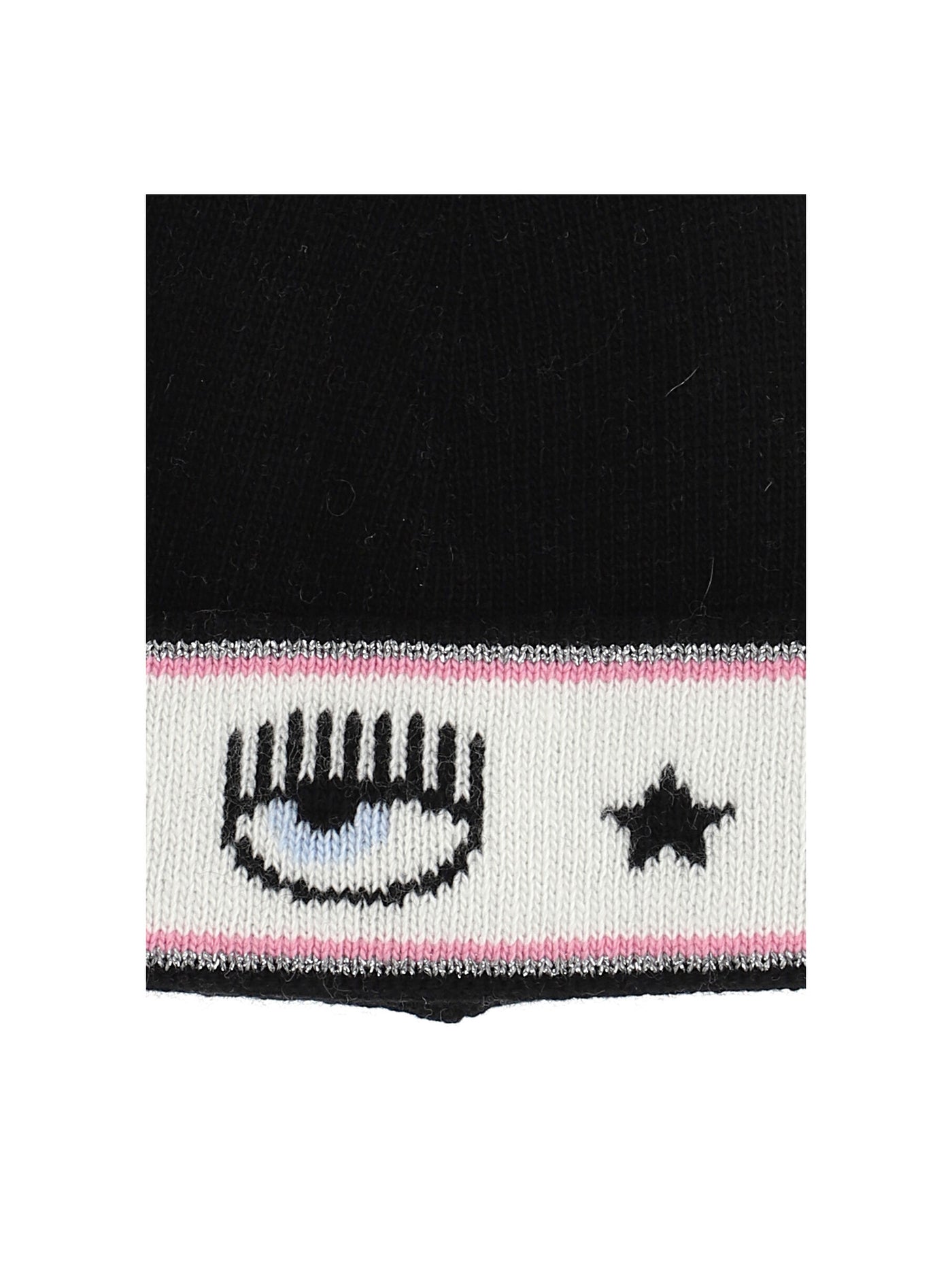 CHIARA FERRAGNI  - Maxi logomania batik yarn hat