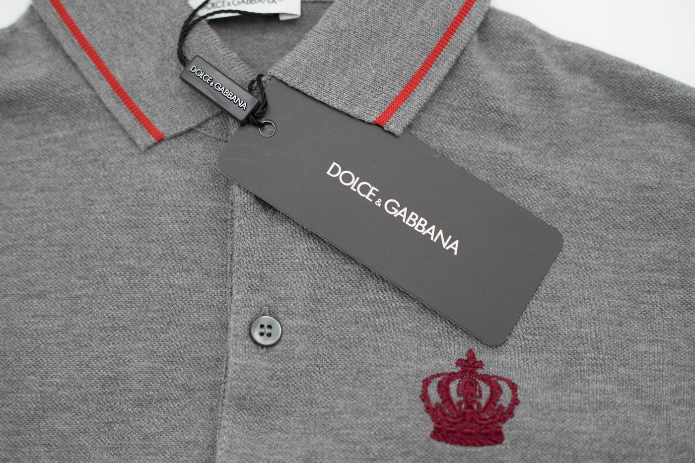 Dolce & Gabbana – Polo T-Shirt Greyi