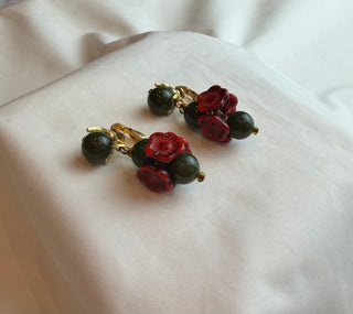 Glass Flower Earrings
