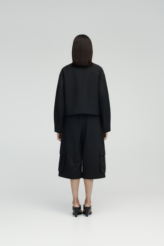 Rebe - Convertible Cargo Trouser in Black