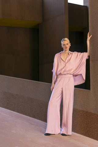 Nude - Elastic Waist Pant in Pink