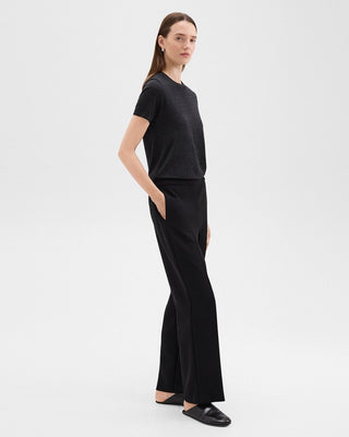 Theory - Wide Pull On in Black
