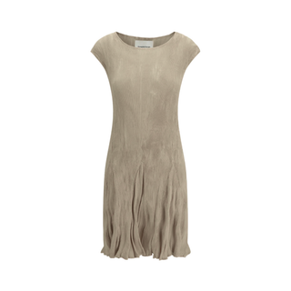Gongdid Design - Wavy Miny Dress in Beige