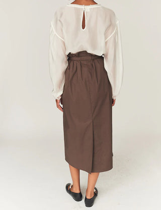The.garment - CYPRUS MAXI SKIRT CHOCOLATE