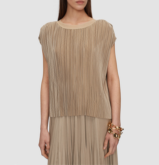 Joseph - Cedre Pleated Satin Top