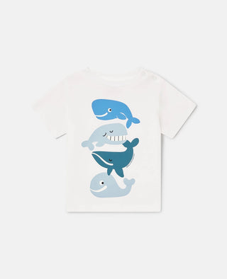 Stella McCartney Kids - Whale Graphic Short Sleeve T-Shirt
