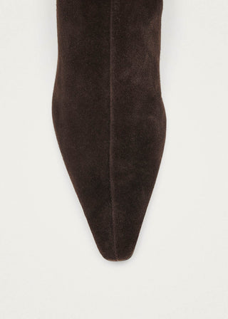 Alohas - Ambar Suede Brown Leather Ankle Boots