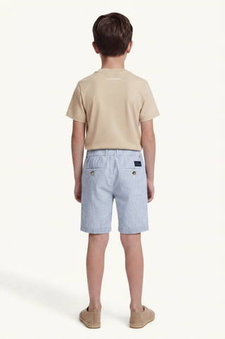 Paul and Shark - T-Shirt Plain Shark Embroided in Beige