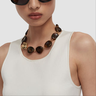 Joseph - Bean Resin Necklace