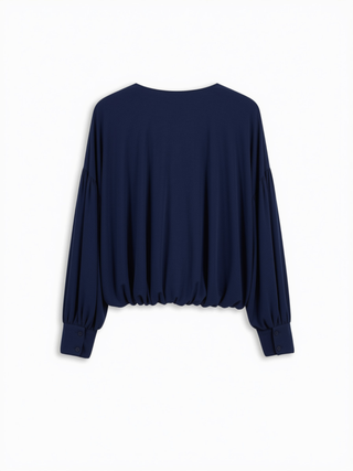 8PM - Orchid Blouse in Navy Blue