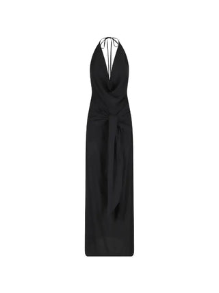 Federica Tosi - Long Dress Halter Neck in Black