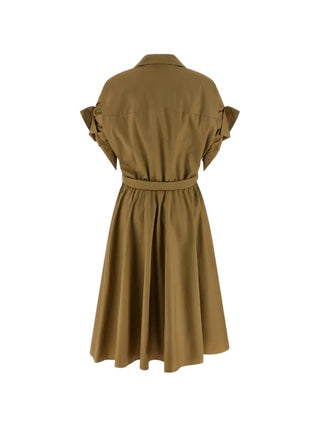 Nude - S/S Polo Neck Cotton Dress