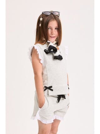 Monnalisa - Shorts with Sangallo Ruffles
