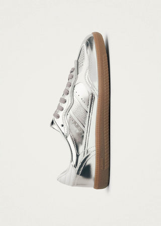 Alohas - Tb.490 Shimmer Recycled Silver Cream Leather Sneakers