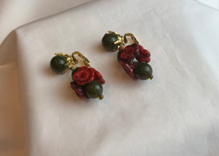 Glass Flower Earrings