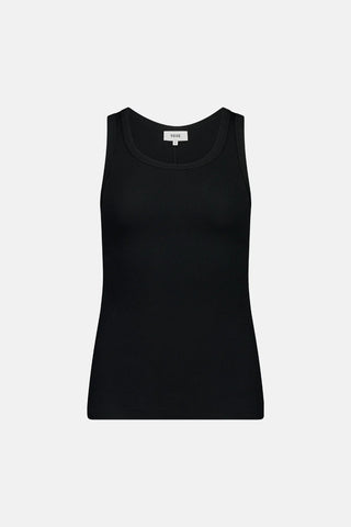 Rebe - Ribbed Tank Top Black