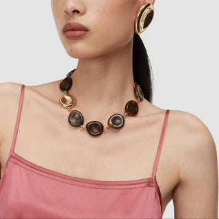 Joseph - Bean Resin Necklace