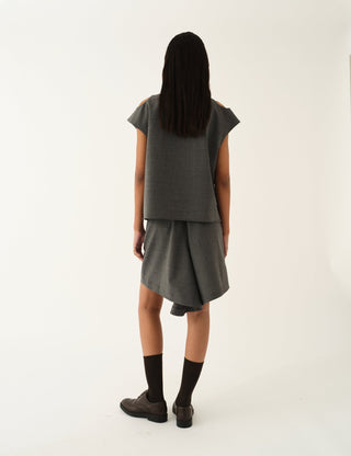 The.Garment - Grand Drape Top Grey Melange