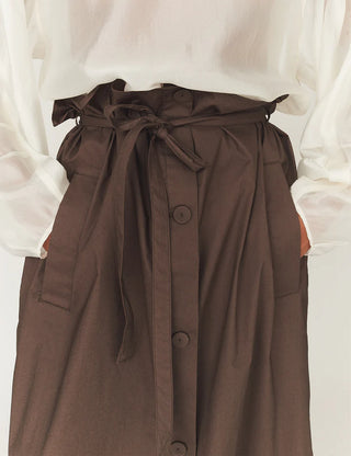 The.garment - CYPRUS MAXI SKIRT CHOCOLATE