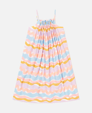Stella McCartney Kids - Striped Tiered Maxi Dress