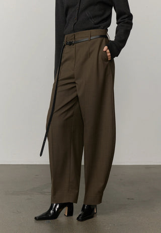 Herskind - Dante MId Waist Pants in Khaki