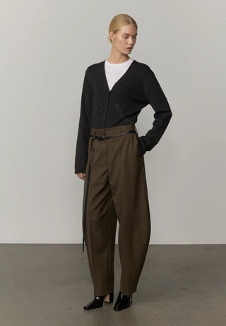 Herskind - Dante MId Waist Pants in Khaki