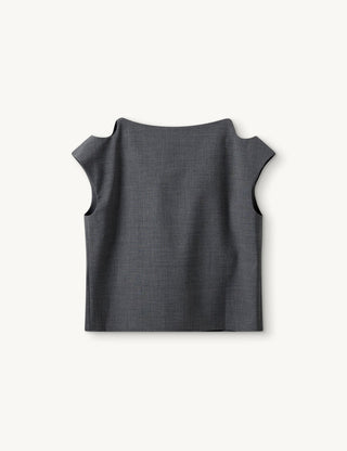 The.Garment - Grand Drape Top Grey Melange