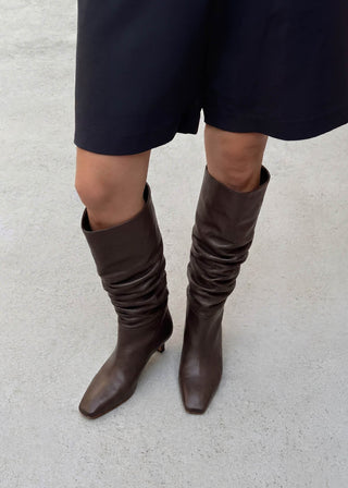 Alohas - Kalila Brown Leather Boots