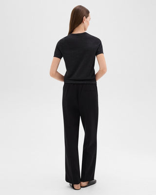 Theory - Wide Pull On in Black