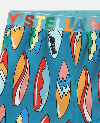 Stella McCartney Kids - Surfboard Print Swimming Trunks