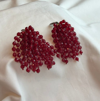 Red Bids 1960 Earrings