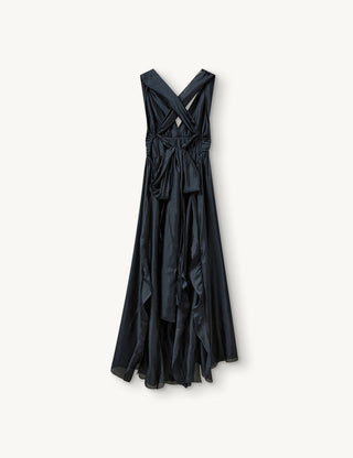 The.Garment - Gilian Halter Gown in Navy Blue