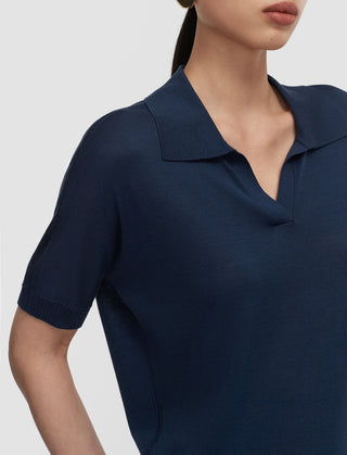 Joseph - Niata Superfine Silk Polo Top