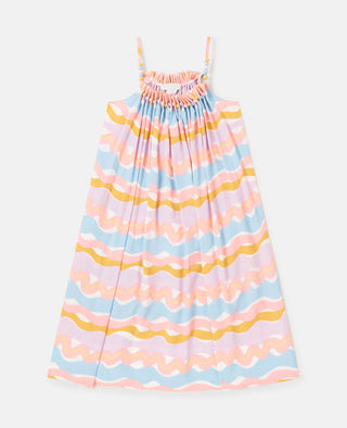 Stella McCartney Kids - Striped Tiered Maxi Dress