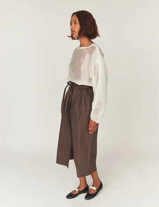 The.garment - CYPRUS MAXI SKIRT CHOCOLATE