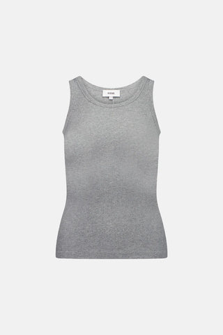 Rebe - Ribbed Tank Top Grey