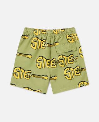 Stella McCartney Kids - Guitar Print Swim Shorts