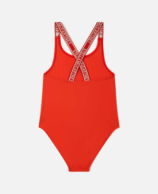 Stella McCartney Kids - Logo Strap Swimsuit