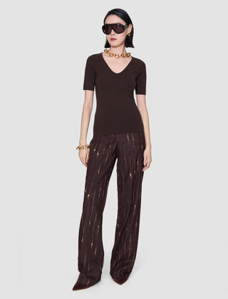 Joseph - Elly Silk Stretch V Neck Top
