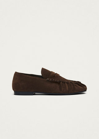 Alohas - Aven Suede Brown Leather Loafers