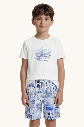 Paul and Shark - T-Shirt With Shark Motif