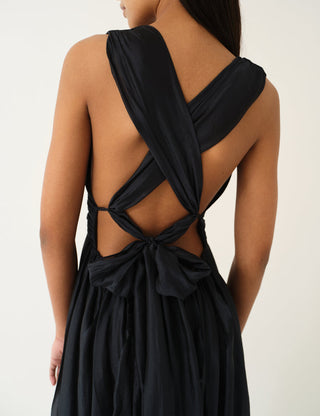 The.Garment - Gilian Halter Gown in Navy Blue