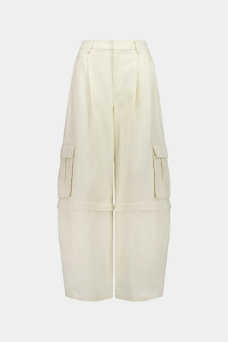 Rebe - Convertible Cargo Trouser in Ecru