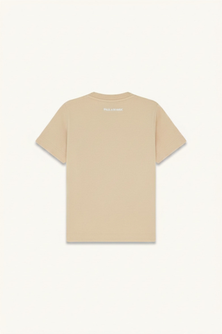 Paul and Shark - T-Shirt Plain Shark Embroided in Beige