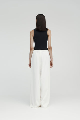 Rebe - Pull on Trousers in Ivory